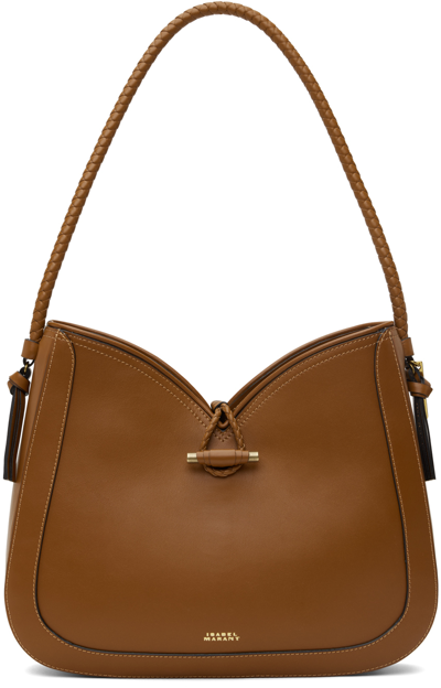 Isabel Marant Tan Vigo Shoulder Bag In 50co Cognac