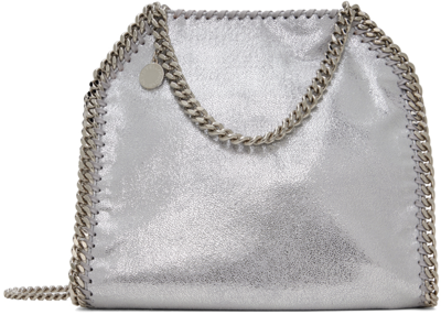 Stella Mccartney Silver Falabella Mini Tote In 8101 Silver