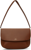 Apc Brown Mini Sarah Shoulder Bag In Cad Noisette
