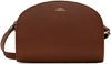 Apc Adjustable Shoulder Strap Logo Shoulder Bag In Cad Noisette