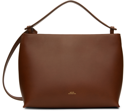 Apc Tan Ashley Bag In Cad Noisette