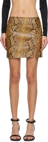 Isabel Marant Blair Animal-print Mini Skirt In 23nl Natural