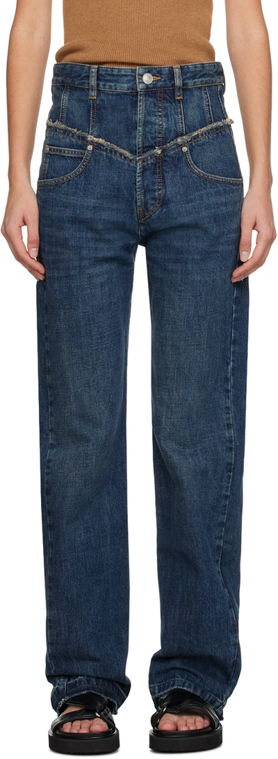 Isabel Marant Blue Noemi Jeans In 30bu Blue