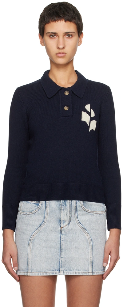ISABEL MARANT ÉTOILE NAVY NOLA POLO