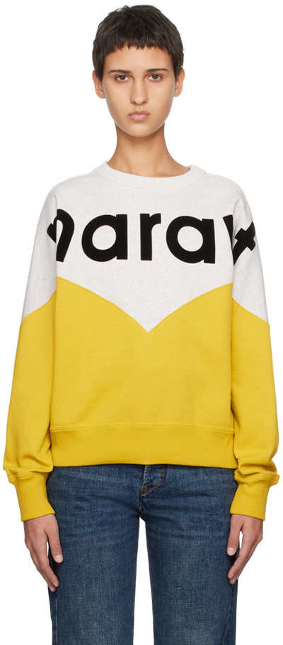 Isabel Marant Étoile Yellow Houston Sweatshirt In 10yw Yellow