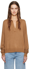 Isabel Marant Galix Spread-collar Jumper In 50cm Camel