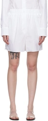 The Frankie Shop White Lui Shorts In White