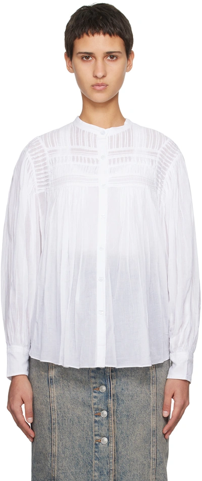 ISABEL MARANT ÉTOILE WHITE PLALIA SHIRT