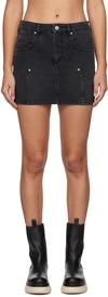 ISABEL MARANT ÉTOILE BLACK VESNA DENIM MINISKIRT