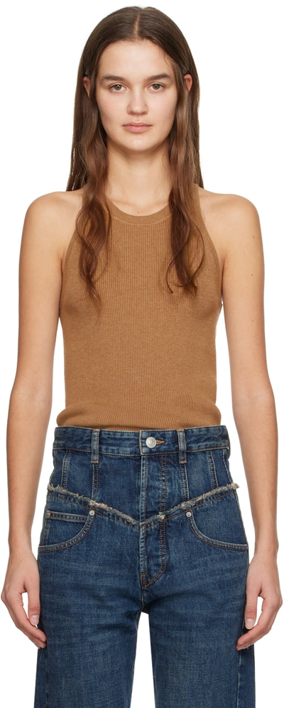 Isabel Marant Tan Merry Tank Top In 50cm Camel