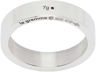 Le Gramme Silver 'la 7g' Ribbon Ring
