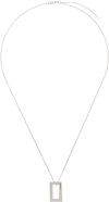 LE GRAMME SILVER 'LE 3.4G' RECTANGLE NECKLACE