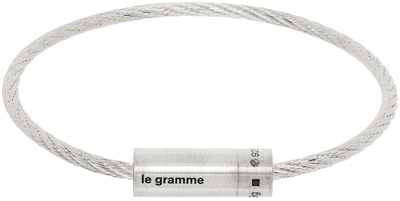 Le Gramme Silver 'le 9g' Cable Bracelet