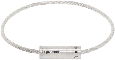 Le Gramme Silver 'le 7g' Cable Bracelet