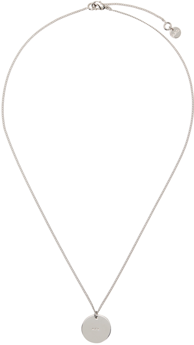 A.p.c. Silver Eloi Necklace In Rab Silver