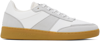 Apc A.p.c. Two-tone Synthetic Leather Plain Sneakers In Caf Caramel