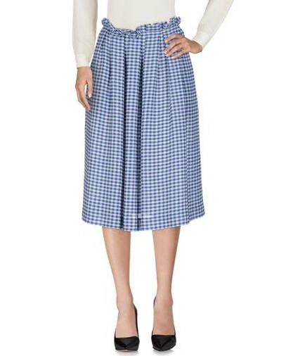 Mother Of Pearl Midi Skirts In Blue