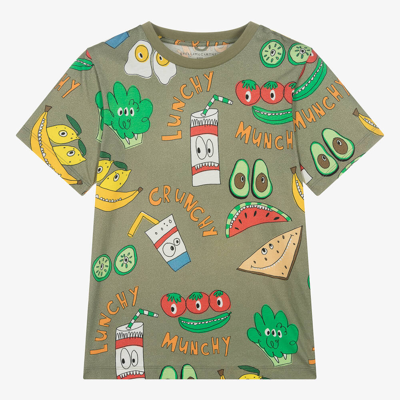 Stella Mccartney Kids Teen Boys Green Organic Cotton Fruit T-shirt