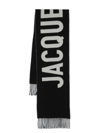 Jacquemus L Scarves, Foulards White/black In Black