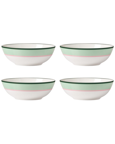 Kate Spade Make It Pop All-purpose Bowls, Set Of 4 In Green