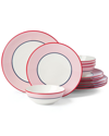 Kate Spade New York Make It Pop 12 Piece Dinnerware Set In Pink