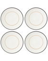 Kate Spade New York Set Of 4 Make It Pop White Dinner Plates In White