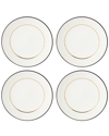 Kate Spade New York Set Of 4 Make It Pop White Dinner Plates In White