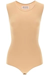 Maison Margiela Skin Pink Stretch Nylon Body In Beige