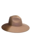 Eugenia Kim Dip Dye Wool Fedora Hat In Camel/ Pecan