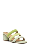 Nydj Giacomo Triple Strap Slide Sandal In Pale Green