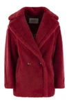 Max Mara Double-breasted Long-sleeved Coat In Red