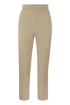 Max Mara Beige Nepeta High-waist Tailored Trousers In Beige
