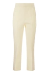 Max Mara Pleated Casual Pants In White