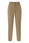Max Mara Cappuccino Viscose Blend Polis Pant Beige  Donna 42 In Camel