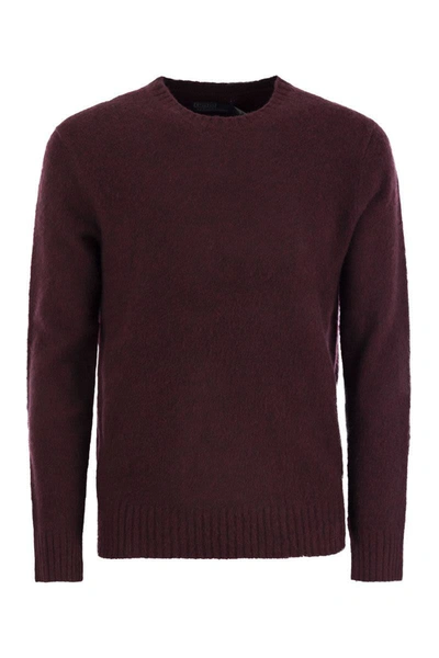 Polo Ralph Lauren Wool-cashmere Crew-neck Sweater In Bordeaux