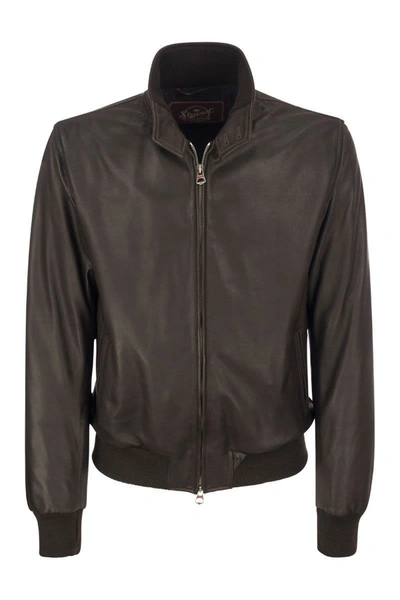 Stewart Tenerife Leather Jacket In Brown
