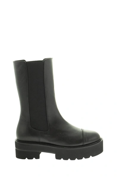 Stuart Weitzman Presley Ultralift 50mm Platform Boots In Black