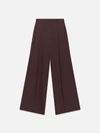 Frame Ritz Women's Pleated Trouser Pants In Black