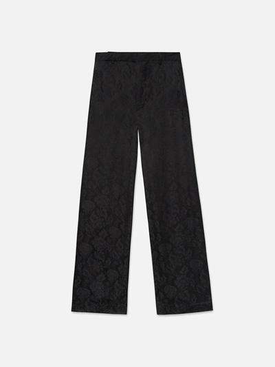 Frame X Ritz Silk Pajama Pants In Black