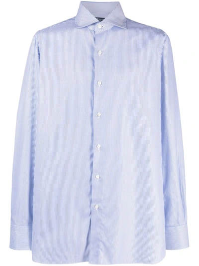 FINAMORE 1925 NAPOLI FINAMORE STRIPED COTTON SHIRT