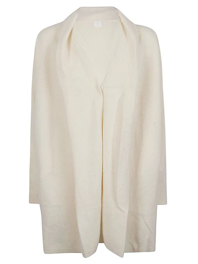 C.t.plage V-neck Wool Cardigan In White
