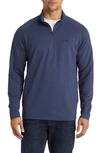 Travis Mathew Valiant Quarter Zip Pullover In Mood Indigo