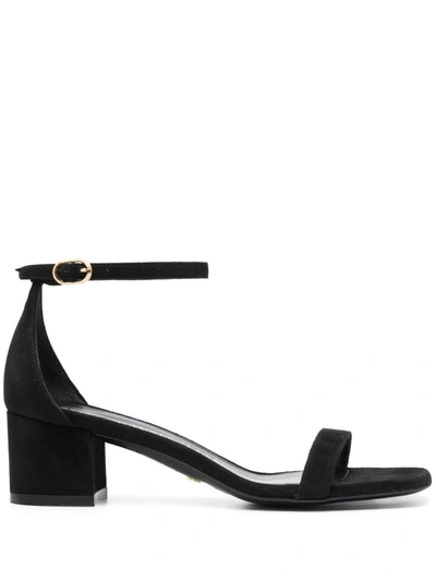 Stuart Weitzman Simplecurve 50 Sandal In Black