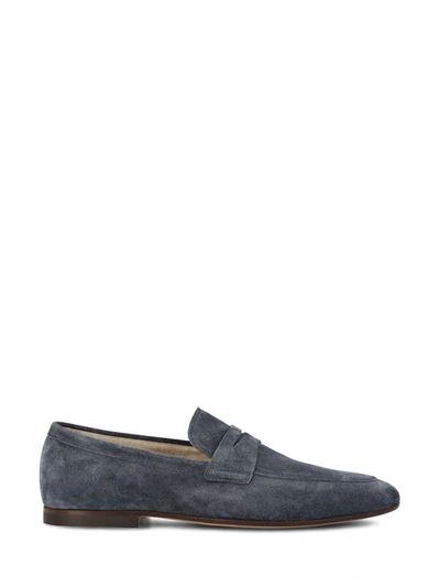 Tod's Low Shoes In Blue