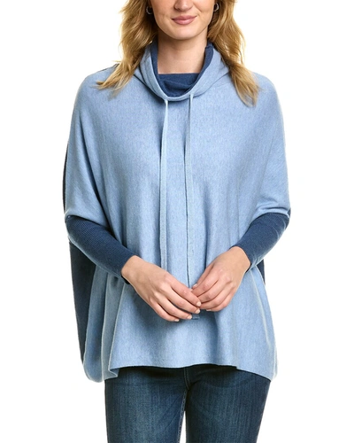 Renuar Cowl Pullover In Blue