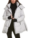 Herno Hooded Feather-down Padded Coat In White