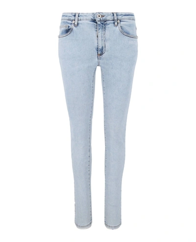 Off-white Skinny Fit Jeans In Blue