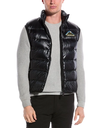 Moncler Down Vest In Black