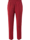 Haider Ackermann Elastic Waist Cropped Pants In Red