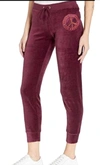 JUICY COUTURE TRADITIONAL LOGO TRACK VELOUR ZUMA PANTS IN FIG